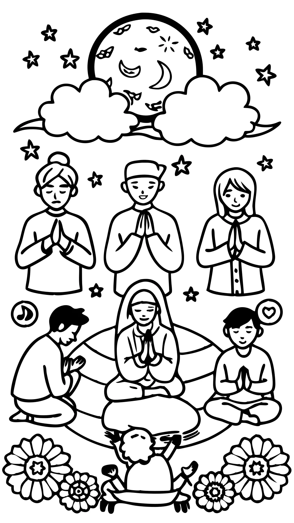 prayer coloring page